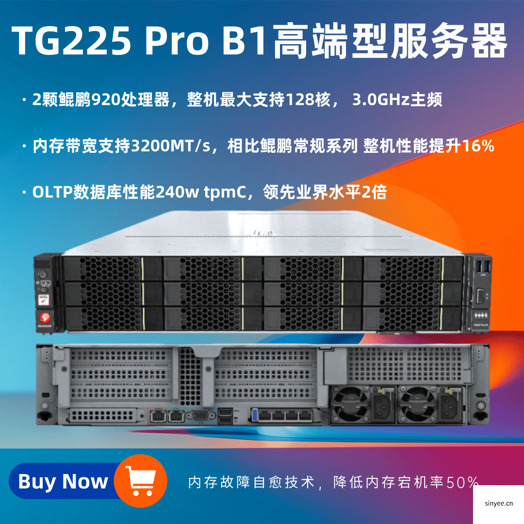 HuaKun TG225 Pro B1路高端型服務器